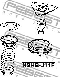 Febest NSHB-J11F - OSLONA AMORTYZATORA -P- NISSAN