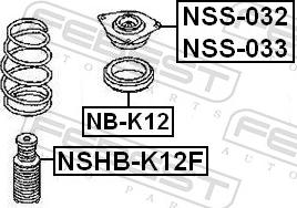 Febest NSHB-K12F - AMORT.ODBOJ -P- CLIO 05-