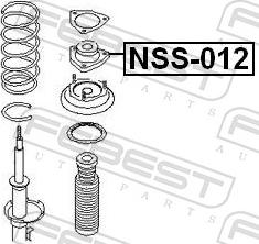 Febest NSS-012 - MOCOW. AMORT. -T- NISSAN