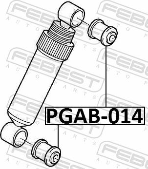 Febest PGAB-014 - TULEJA AMORT.-T-XSARA            5171.11