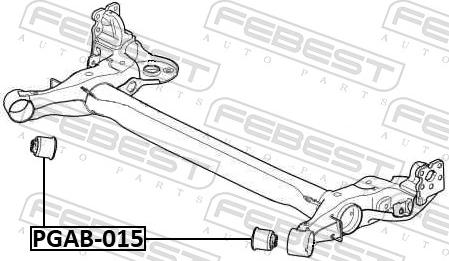 Febest PGAB-015 - TULEJA BELKI -T-CITROEN C3 09- -LP-