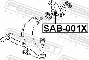 Febest SAB-001X - TULEJA WAHACZA -P-FORESTER -02 -L-WKLAD-