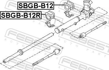 Febest SBGB-B12R - PODKŁADKA PRZEKŁADNI KIER. SUBARU