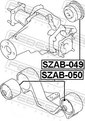 Febest SZAB-049 - TULEJA BELKI -T- GRAND VITARA 05-