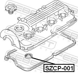 Febest SZCP-001 - USZCZELKA SWIECY ZAPL.BALENO 1.3 95-09