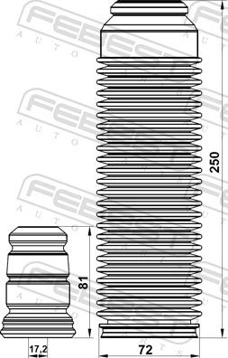 Febest SZSHB-RW415F-KIT - OSL. -T- AMORT. Z ODB. ALFA