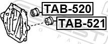 Febest TAB-521 - TULEJA MOCOW. DYF. TOYOTA