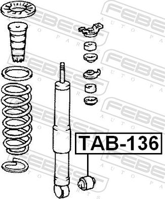Febest TAB-136 - TULEJA AMORT. -T- TOYOTA