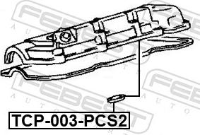 Febest TCP-003-PCS2 - PIERSCIEN USZCZ. GNIAZDA SWIECY TOYOTA