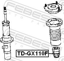 Febest TD-GX110F - ODBÓJ AMORT. -P- TOYOTA