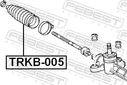Febest TRKB-005 - OSLONA PRZEKL.KIER.COROLLA 1.4 01- -LP-