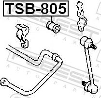 Febest TSB-805 - GUMA STABIL.-T-LEXUS RX300-400H 03-