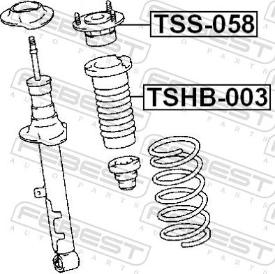 Febest TSHB-003 - AMORT.OSL.-P- TOYOTA