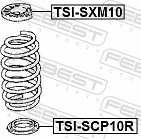 Febest TSI-SCP10R - PODKLADKA SPREZ.-T- YARIS 99-05