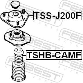 Febest TSS-J200F - MOCOW. AMORT. -P- TOYOTA