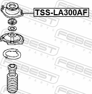 Febest TSS-LA300AF - MOCOWANIE AMORT. -P- DAIHATSU TOYOTA