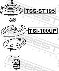 Febest TSS-ST195 - MOCOWANIE AMORT. -P- TOYOTA