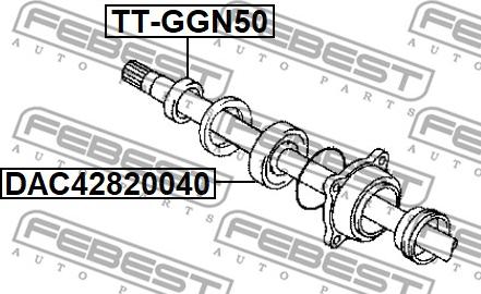 Febest TT-GGN50 - PIERSCIEN TOYOTA
