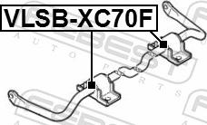 Febest VLSB-XC70F - GUMA STABIL.-P-VOLVO S60.XC70   -23.5MM-