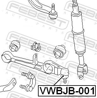 Febest VWBJB-001 - SWORZEN OSLONA -P- AUDI A6