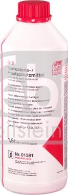 FEBI Bilstein 01381 - PŁYN DO CHŁODNIC 1.5L CZERWONY JAKOŚĆ G12 KONCENTRAT 97- - VAG - OPEL