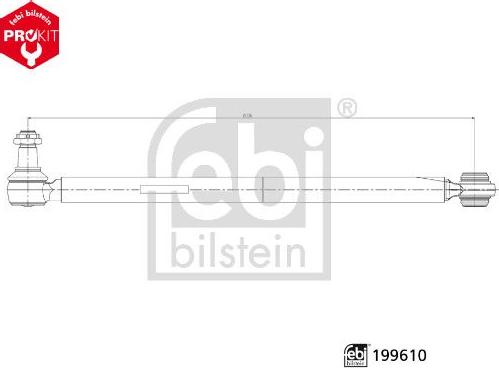 FEBI Bilstein 199610 — Drążek kierowniczy