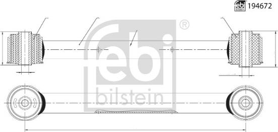 FEBI Bilstein 194672 — Wahacz, zawieszenie koła