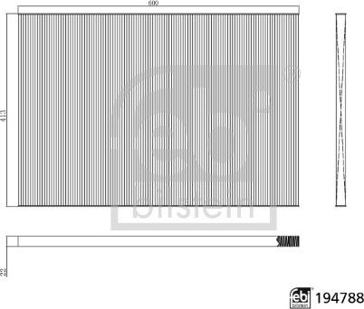 FEBI Bilstein 194788 — Filtr kabinowy