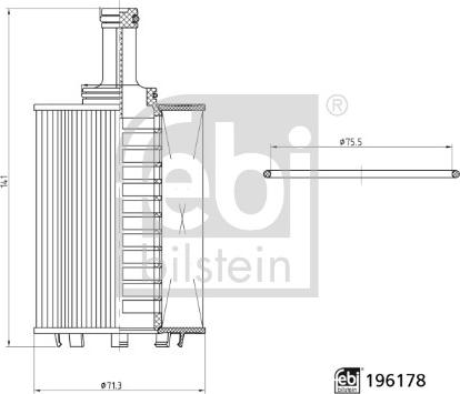 FEBI Bilstein 196178 — Filtr oleju