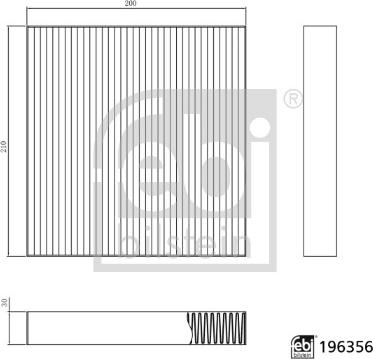 FEBI Bilstein 196356 — Filtr kabinowy