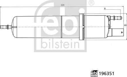 FEBI Bilstein 196351 — Filtr paliwa