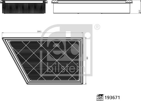 FEBI Bilstein 193671 — Filtr powietrza