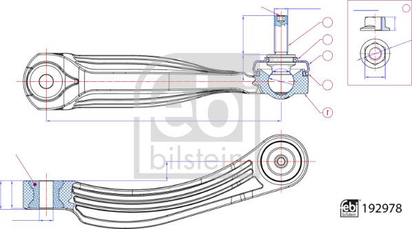 FEBI Bilstein 192978 — Drążek / wspornik, stabilizator