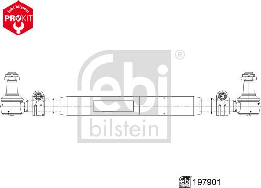 FEBI Bilstein 197901 — Drążek kierowniczy poprzeczny