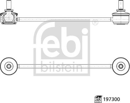 FEBI Bilstein 197300 — Drążek / wspornik, stabilizator