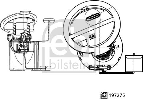 FEBI Bilstein 197275 — Moduł pompy paliwa