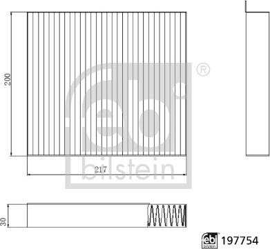 FEBI Bilstein 197754 - FILTR KABINY MAXUS V80 01.17-