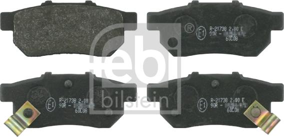 FEBI Bilstein 16301 — Zestaw klocków hamulcowych, hamulce tarczowe