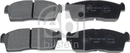 FEBI Bilstein 16740 — Zestaw klocków hamulcowych, hamulce tarczowe