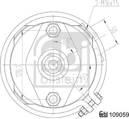 FEBI Bilstein 109059 - Siłownik hamulcowy
