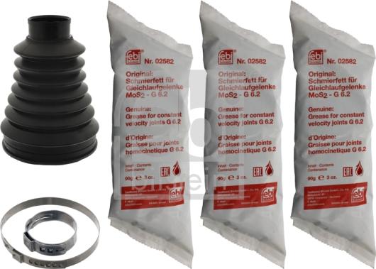 FEBI Bilstein 100403 - OSŁONA PRZEGUBU CITROEN ZEW. SAXO 106X29.5X72 PRAWA