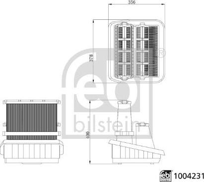 FEBI Bilstein 1004231 — Filtr powietrza