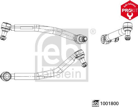 FEBI Bilstein 1001800 — Drążek kierowniczy