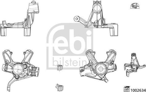 FEBI Bilstein 1002634 — Sworzeń zwrotnicy, zawieszenie koła