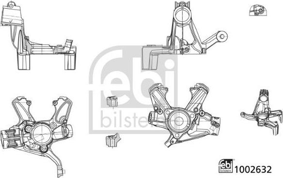 FEBI Bilstein 1002632 — Sworzeń zwrotnicy, zawieszenie koła