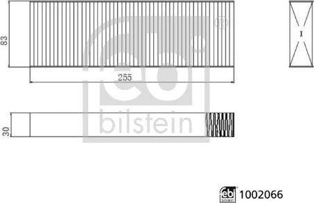 FEBI Bilstein 1002066 — Filtr kabinowy