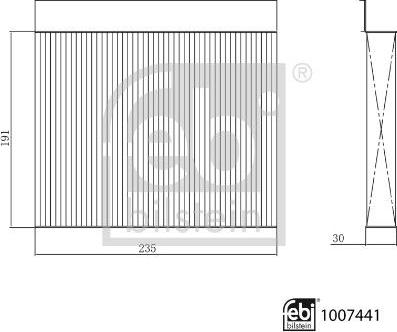 FEBI Bilstein 1007441 — Filtr kabinowy