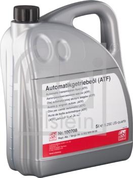 FEBI Bilstein 100708 - OLEJ ATF 5L DB 9HP 236.17 - 002 989 06 03 - FEBI - ŻÓŁTY