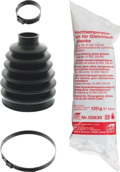 FEBI Bilstein 102996 - OSŁONA PRZEGUBU NISSAN ZEW. QASHQAI 1.6 110X27.5X80.5