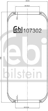 FEBI Bilstein 107302 — Mieszek, klimatyzacja